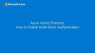 How to configure and enforce multifactor authentication in your tenant [upl. by Letnahc]