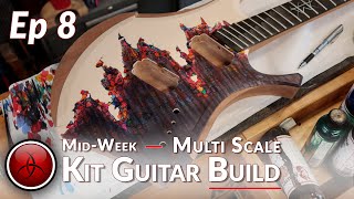 Ep 8  Shred Experimental Finish  How to Build a UNIQUE MultiScale Kit Guitar [upl. by Jenni]