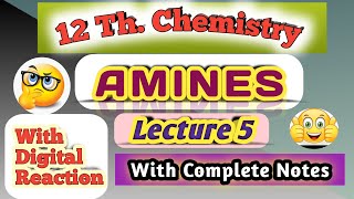 Chemistry Class 12 L 5 Amines chemistry science organic new chapter [upl. by Yehudit]