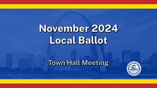 November 2024 Local Ballot Town Hall  October 15 2024 [upl. by Kaja287]