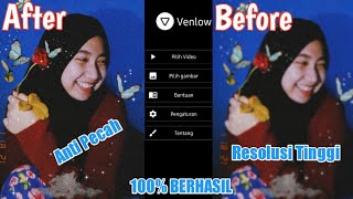 Tutorial Edit Video amp Foto Di Aplikasi Venlow  Cara Agar Story WhatsApp Jernih Dan Tidak Buram [upl. by Nnylirej]