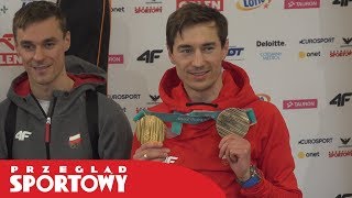 KAMIL STOCH pokazał wielką klasę Przyłożył swój medal do Piotra Żyły [upl. by Lahtnero]