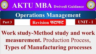 3 operations management operations management lecture operations management unit 1 aktu mba [upl. by Osmund]