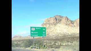 Driving Past Steins New Mexico Mountains 113 drive lordsburg newmexico mountains [upl. by Yenar]