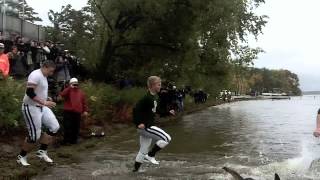 Bemidji State Footballs Homecoming 2013 Lake Jump [upl. by Ylrak403]