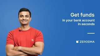 Instantly withdraw funds from your Zerodha account [upl. by Danit798]