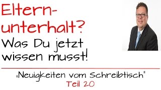 Elternunterhalt  Warum das Thema Pflegeabsicherung für die gesamte Familie existenziell ist [upl. by Etnoid]