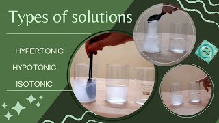 Solutions Hypertonic Hypotonic and Isotonic made easy [upl. by Marius]