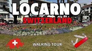 LOCARNO SWITZERLAND WALKING TOUR 4K [upl. by Aohsoj]