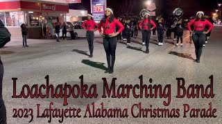 Loachapoka High School Marching Band 2023 Lafayette Alabama Christmas Parade [upl. by Pomfrey]