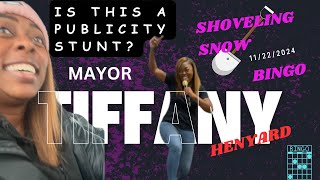 Mayor Tiffany Henyard Shoveling Snow in Dolton Genuine Effort or Publicity Stunt [upl. by Krucik457]