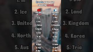 Create your own country name europe map mapping geography [upl. by Ennoryt]