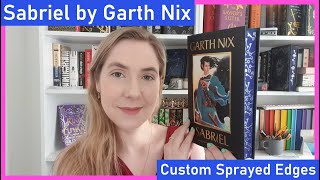 Sabriel  Custom Sprayed Edges and Cover Foiling  Garth Nix  Book Makeover  Kingdom Book Designs [upl. by Enyamrahc]