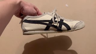 ONITSUKA tiger mexico 66  1 YEAR REVIEW  wear and tear [upl. by Viehmann996]