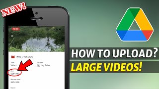 How to Upload Large Video Files to Google Drive on iPhone [upl. by Haymo]