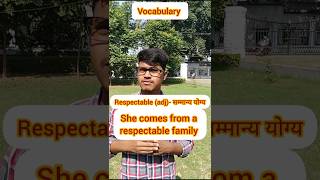 Respect vocabulary words  words meaning english learnenglish [upl. by Aititil]