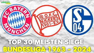 Bundesliga Wer hat die meisten Siege 19632024 [upl. by Calva]