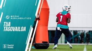 QB Tua Tagovailoa meets with the media  Miami Dolphins [upl. by Kerwin]