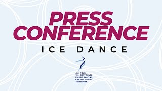 Small MedalsPress Conference  Free Dance  ISU Four Continents Figure Skating Champs 2022 [upl. by Ariik]