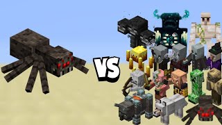 You will never get rid of minecraft spider vs all mob fight until you do THISminecraft [upl. by Adnilre]