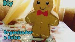 Tutorial Galleta de jengibre Bolso aguinaldo o decoracion [upl. by Elbon979]