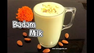 Badam Milk Recipe  Weight Loss  Kesar Badam Milk  Homemade  Protein Rich  Easy Badam Milk [upl. by Alger]