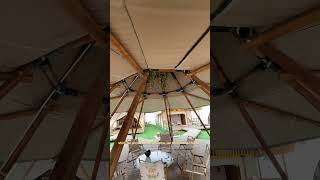 Glamping Safari Tent Tipi Outdoor Party Barbecue [upl. by Ailem]