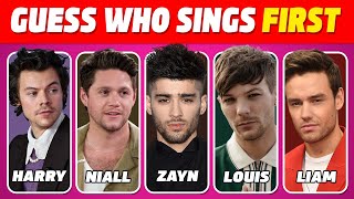 Guess who sings first in One Direction songs  Guess whos singing quiz  Directioners Quiz 2024 [upl. by Latimore]