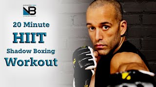 Calorie Killer 20 Minute Shadow Boxing HIIT Workout for Beginners at HOME [upl. by Auoz82]