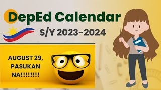 DepEd Calendar S Y 20232024 Released Na DepEd SY20232024 seniorhighschool juniorhighschool [upl. by Godwin]