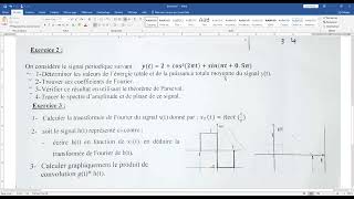 Examen théorie du signal USTHB 20232024 Licence2 S4 [upl. by Teragramyram]