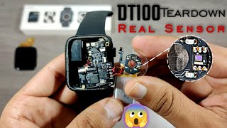 DT100 Smart Watch TEARDOWN   Real Heart Rate Sensor  Whats Inside DT100 [upl. by Berta]