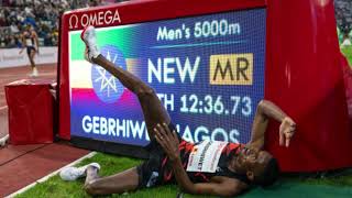 Hagos Gebrhiwet Wins World 5000M Record in Oslo [upl. by Coffee]