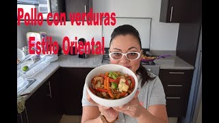 Pollo con verduras mixtas estilo oriental [upl. by Arikal]