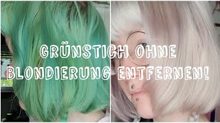 GRÜN ZU WEIß  Grünstich ohne Blondierung entfernen ✨ von Cira Meisen [upl. by Mackay609]