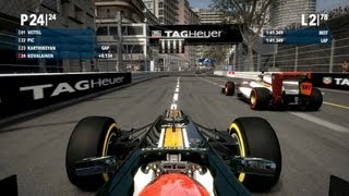 F1 2012 24th to 1st 100 race legend ai Kovalainen Monaco [upl. by Gorga]