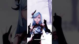 mmd x Genshin Impact Pimp Named SlickBack Shenhe [upl. by Aihtniroc]