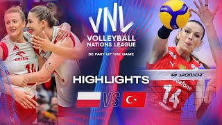 🇵🇱 POL vs 🇹🇷 TUR  Quarter Finals  Highlights  Womens VNL 2024 [upl. by Havens]