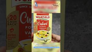 WeikField Custard powder Vanilla Recipe in Hindi  वीकफिल्ड कस्टर्ड पाउडर वनीला रेसिपी [upl. by Saerdna]