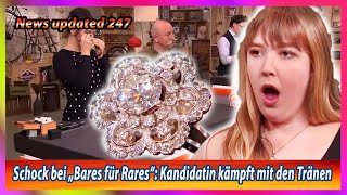 Schock bei „Bares für Rares“ Kandidatin kämpft mit den Tränen [upl. by Pennebaker564]