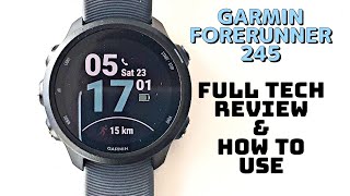 Garmin Forerunner 245 User walkthrough guide amp Review [upl. by Gilchrist]