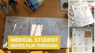 Medical student notes flip through 1st semester [upl. by Haras774]