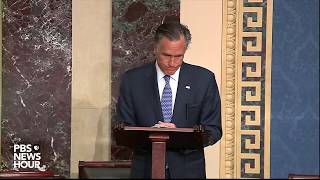 WATCH Sen Romney’s full statement on Trumps impeachment trial  Trumps first impeachment trial [upl. by Netsruk]