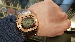 Casio GShock Rose Gold All Metal Cube GMWB5000GD4ER [upl. by Reis]