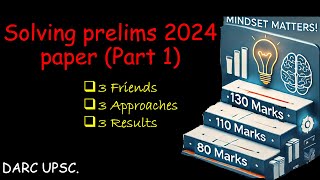 Mindset Matters How 80 110 and 130 Scorers Approached UPSC PRELIMS 2024 Differently Part 1 [upl. by Fachini438]