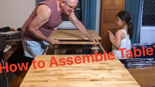 How to assemble a Norden Table from Ikea [upl. by Naitirb]