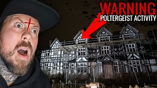 Scariest OVERNIGHT Experience Inside Haunted Mansion  POLTERGEIST INSIDE [upl. by Wendel]