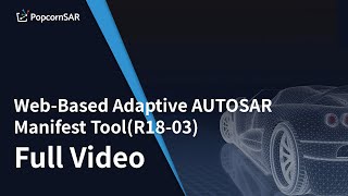 Adaptive AUTOSAR Manifest ToolR1803 Full Video [upl. by Alyek]