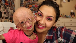 Adalia Rose Does My Makeup  PinkPurple Party Poppin Eyes   Adalia Rose  Lifeofval [upl. by Martguerita588]