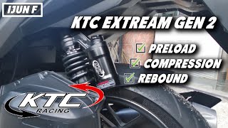 REVIEW SHOCKBREAKER BELAKANG KTC EXTREAM GEN 2 UKURAN 325MM DI VARIO 150  KTC RACING [upl. by Ittam842]